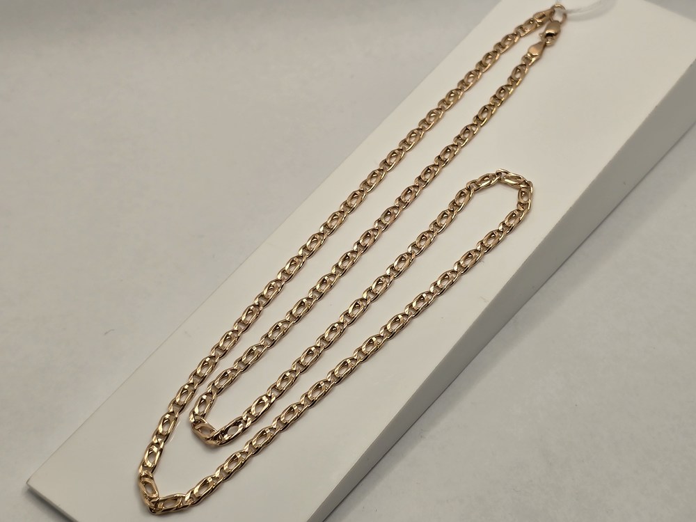 ЦЕПЬ ПОЛНОВЕСНАЯ Птичий глаз(глаз пантеры) (Au 585)