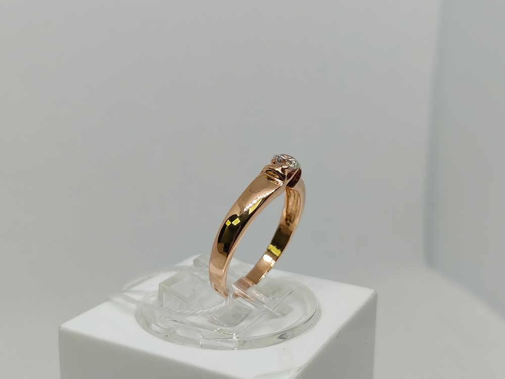 КОЛКМ585 КОЛЬЦО С КАМНЕМ (Au 585)