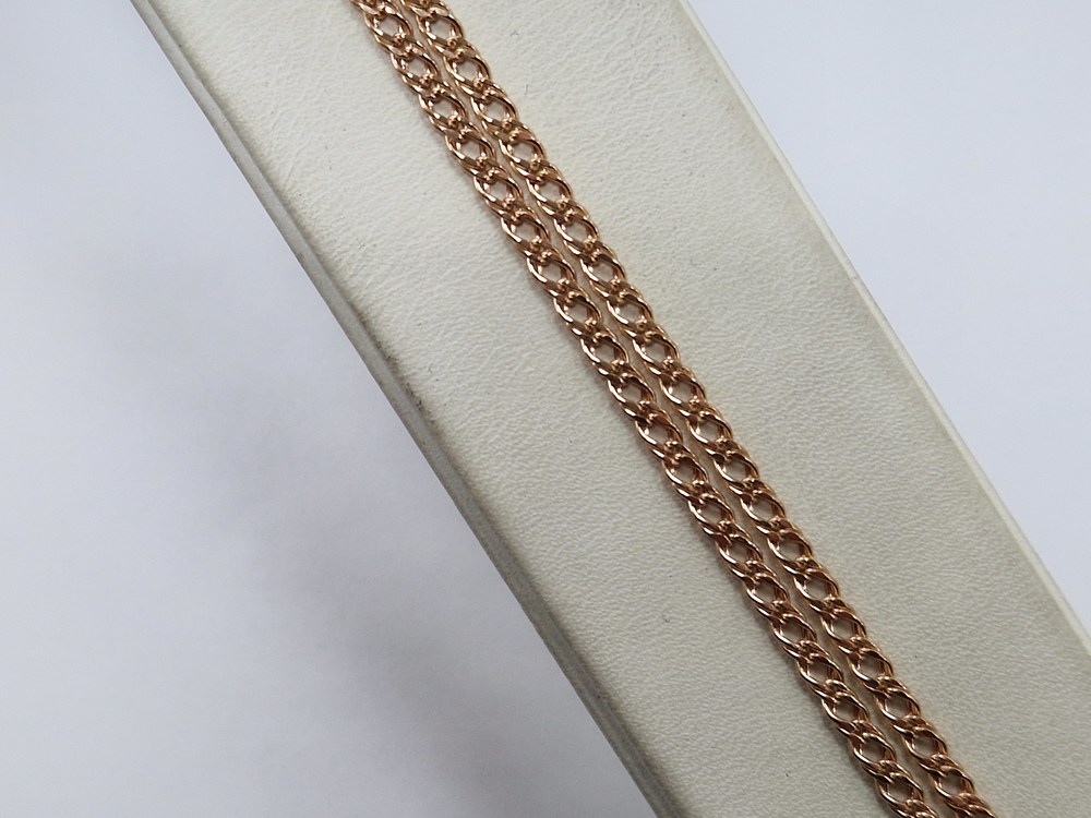 ЦЕПЬ ПУСТОТЕЛАЯ Ромб двойной (Au 585)