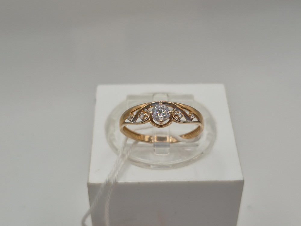 КОЛКМИ585 КОЛЬЦО С КАМНЯМИ (Au 585)