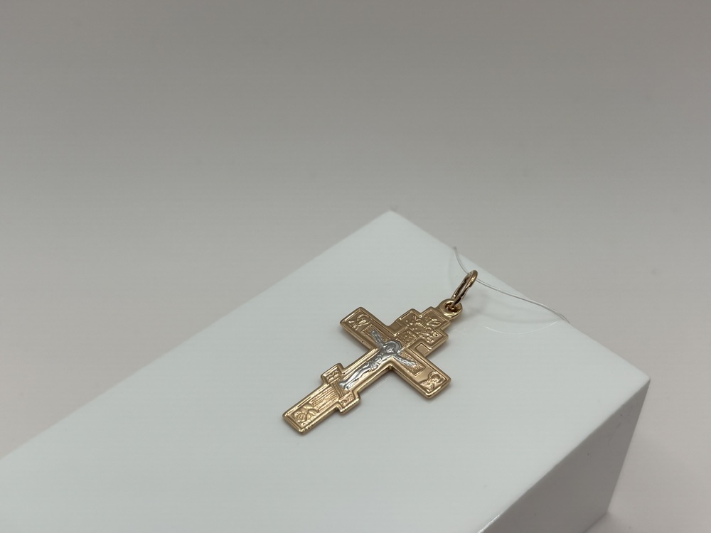 ПОДВЕСКА КРЕСТ без камня (Au 585)