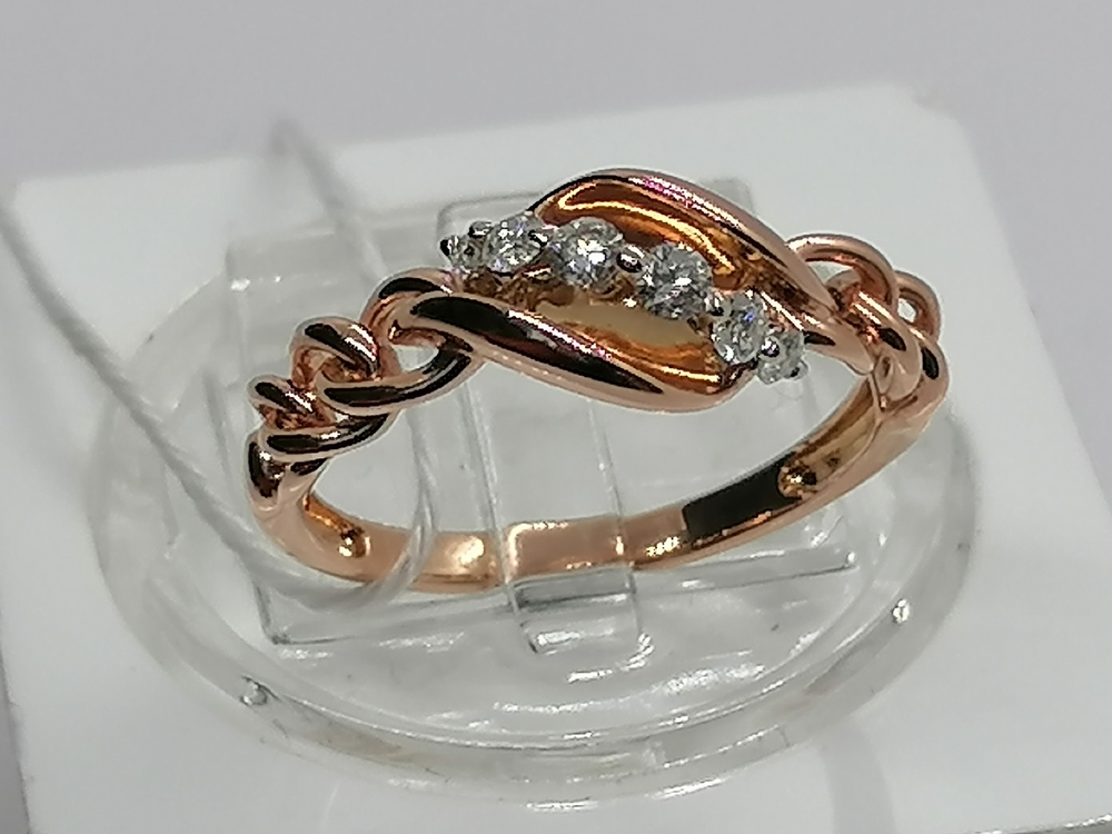 КОЛЬЦО БРИЛЛИАНТ Au 750