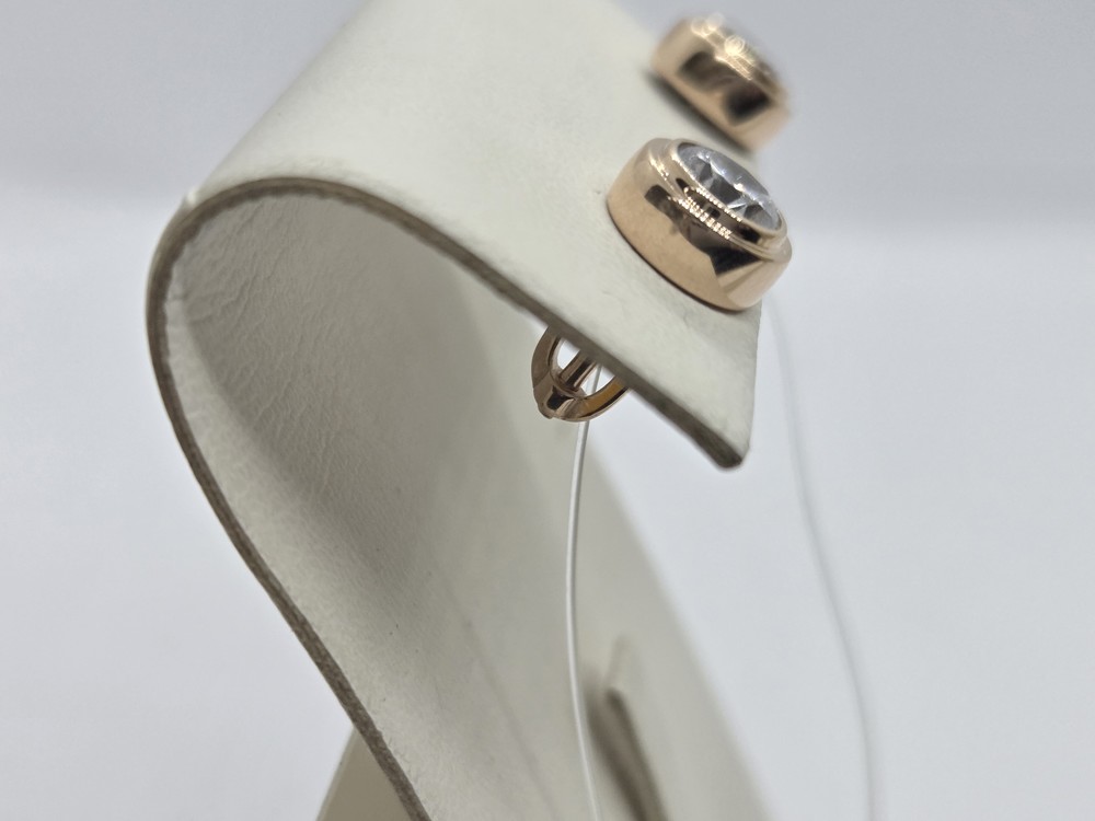 СЕРЬГИ ПУСЕТЫ с камнями (Au 585)