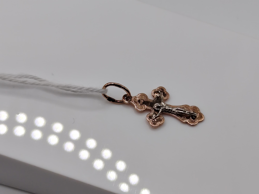 ПОДКБК585 ПОДВЕСКА КРЕСТ БЕЗ КАМНЯ (Au 585)