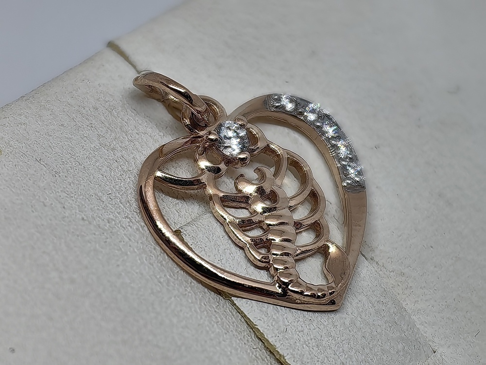 ПОДВЕСКА ЗНАК ЗОДИАКА СКОРПИОН (Au 585)