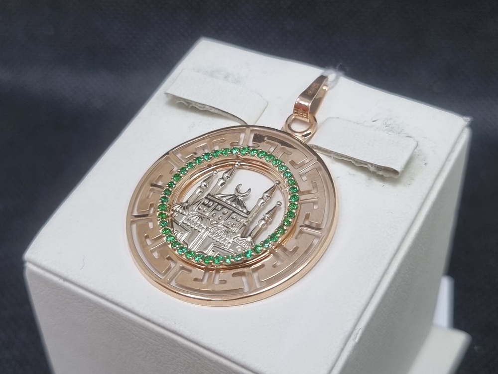 ПОДВЕСКА МЕЧЕТЬ с камнями (Au 585)