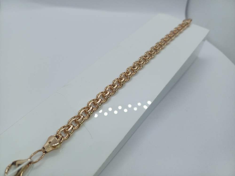 БЛБ585 БРАСЛЕТ ПОЛНОВЕСНЫЙ Бисмарк (Au 585)