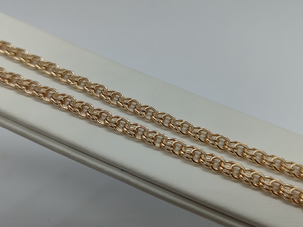 8060200-45 ЦЕПЬ ПОЛНОВЕСНАЯ Бисмарк (Au 585)