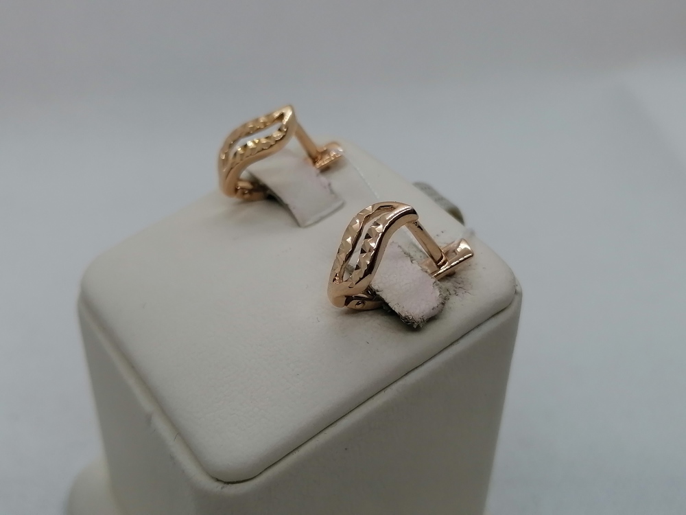 СЕРЬГИ БЕЗ КАМНЯ (Au 585)