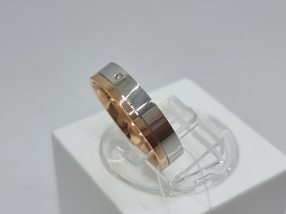 КОЛЬЦО ОБРУЧАЛЬНОЕ С КАМНЕМ (Au 585)