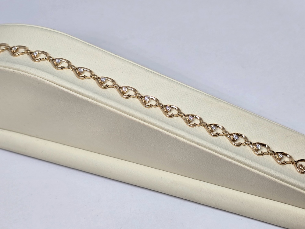 БРАСЛЕТ С КАМНЯМИ (Au 585)