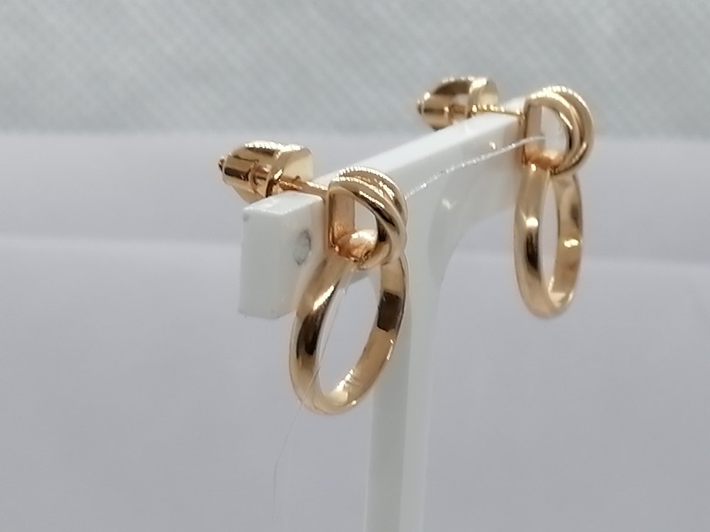 СЕРЬГИ ПУСЕТЫ без камня (Au 585)