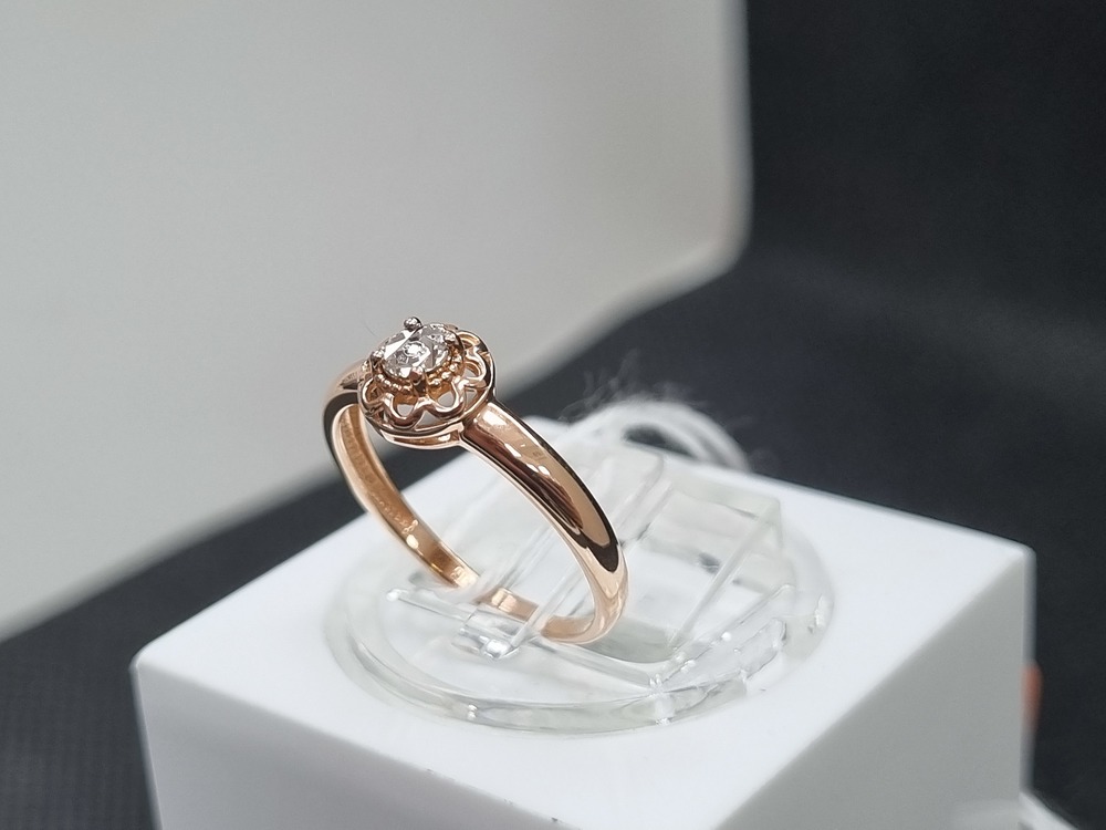 КОЛЬЦО БРИЛЛИАНТ Au 585