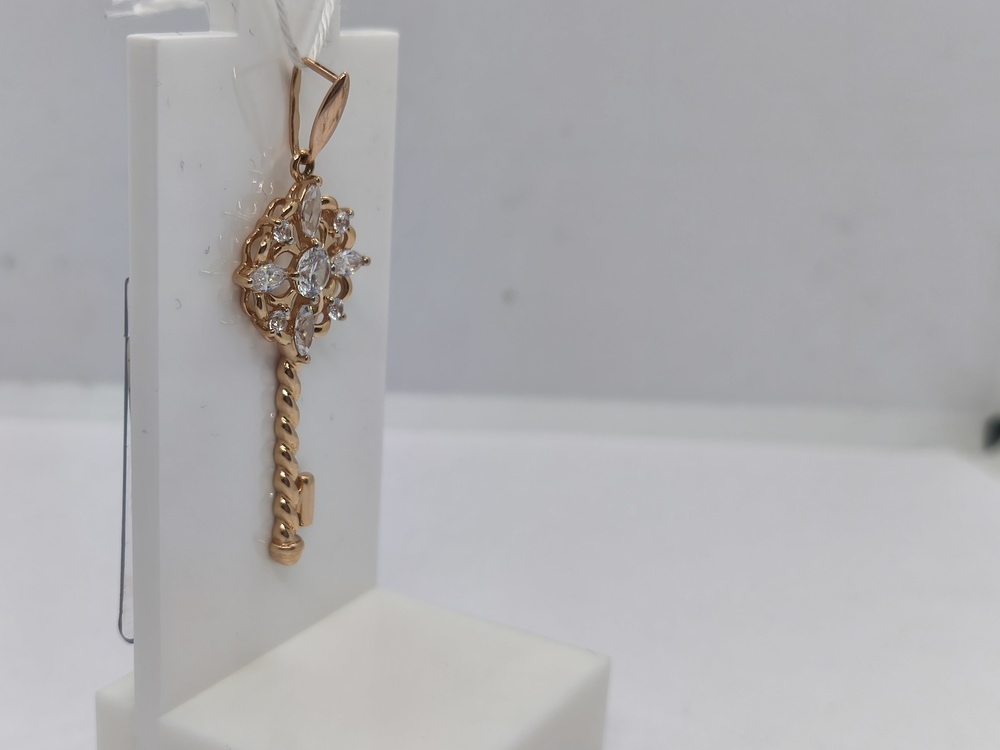 ПОДКМИ585 ПОДВЕСКА С КАМНЯМИ (Au 585)