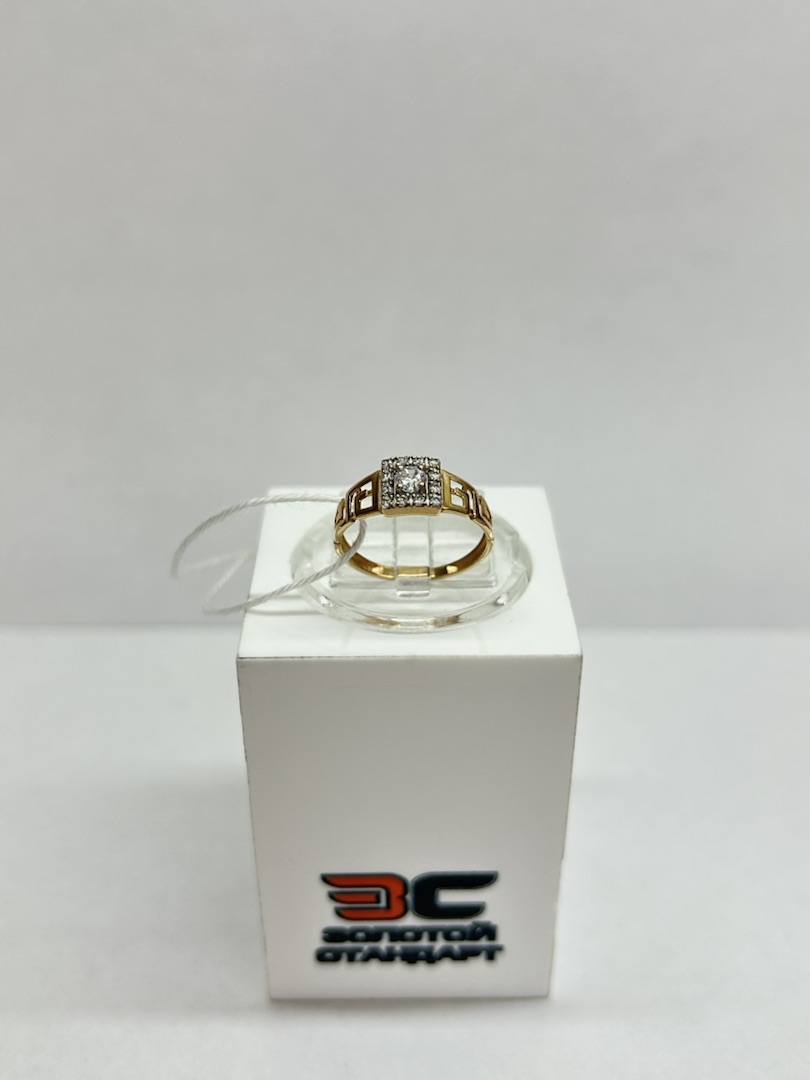 КОЛЬЦО С КАМНЯМИ (Au 585)