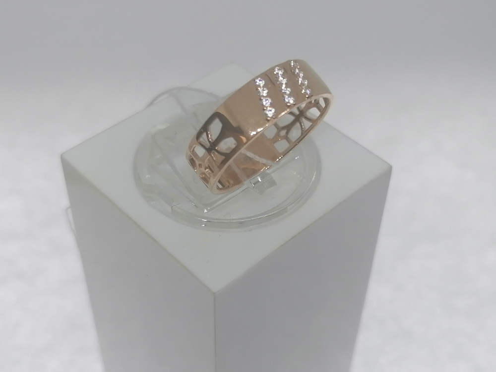 12988 КОЛЬЦО С КАМНЯМИ (Au 585)