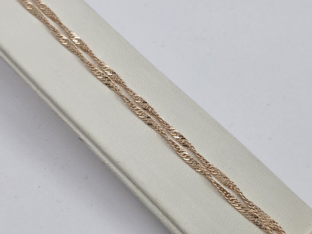 ЦЕПЬ ПУСТОТЕЛАЯ Сингапур (Au 585)