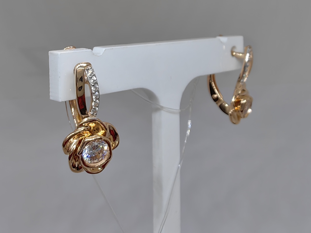 СЕРЬГИ С КАМНЯМИ (Au 585)