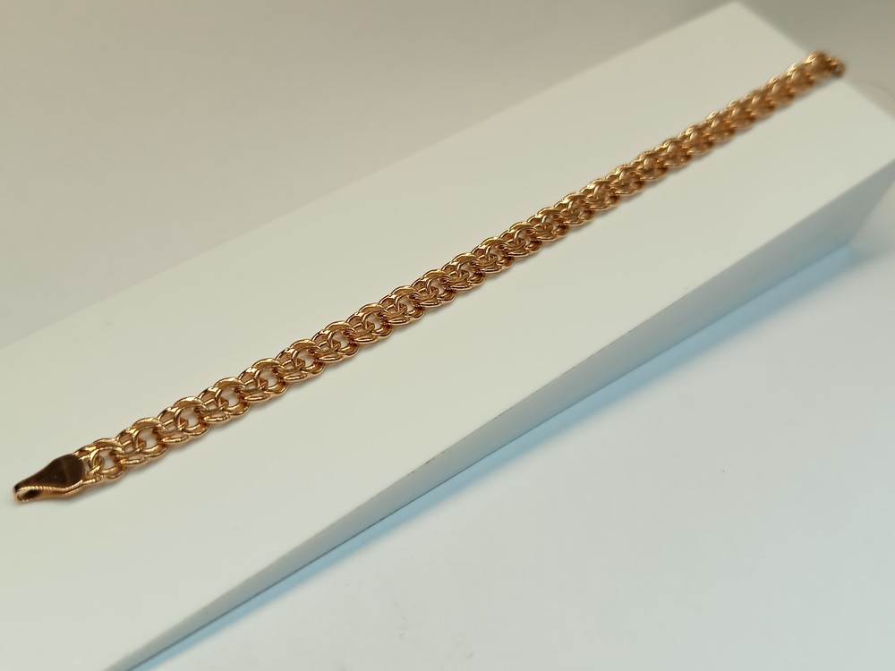 БРАСЛЕТ ПУСТОТЕЛЫЙ Бисмарк (Au 585)