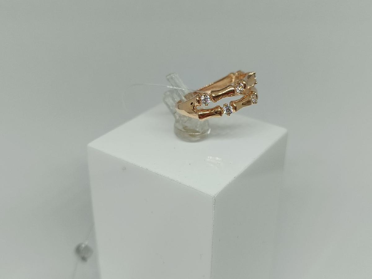 КОЛЬЦО С КАМНЯМИ (Au 585)