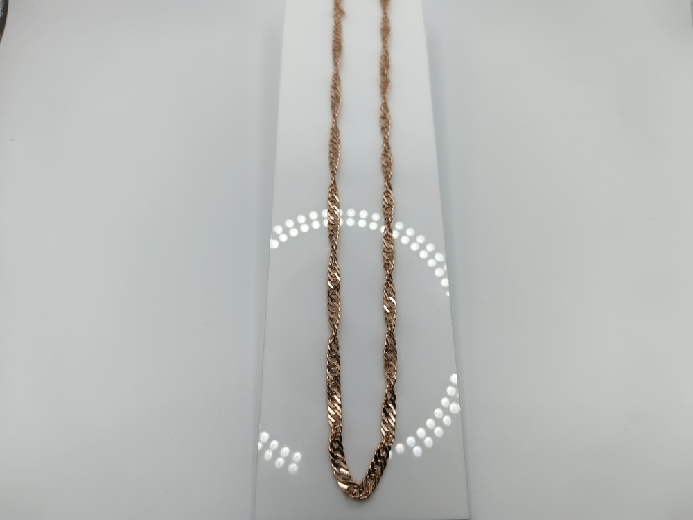 ЦЕПЬ ПУСТОТЕЛАЯ Сингапур (Au 585)