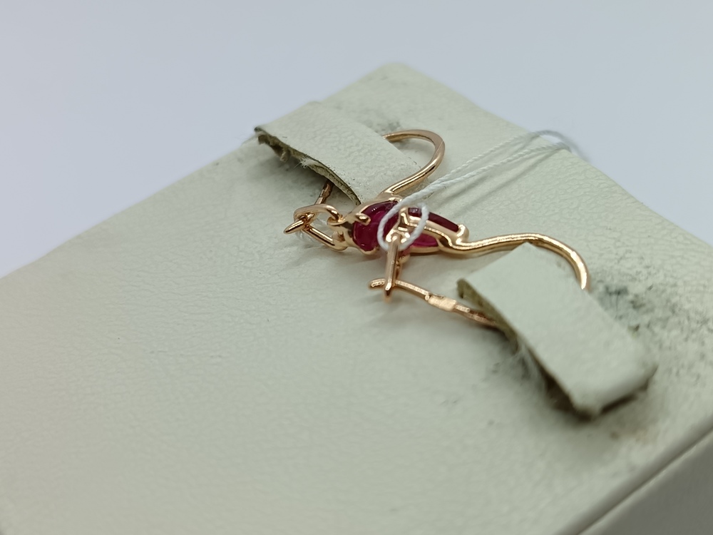 СПТ585 СЕРЬГИ С ПЕТЕЛЬКОЙ (Au 585)