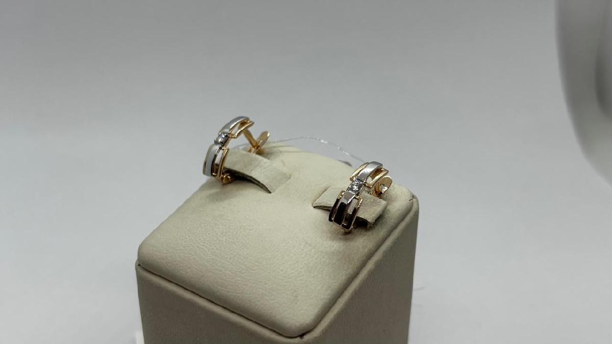 СЕРЬГИ С КАМНЯМИ (Au 585)