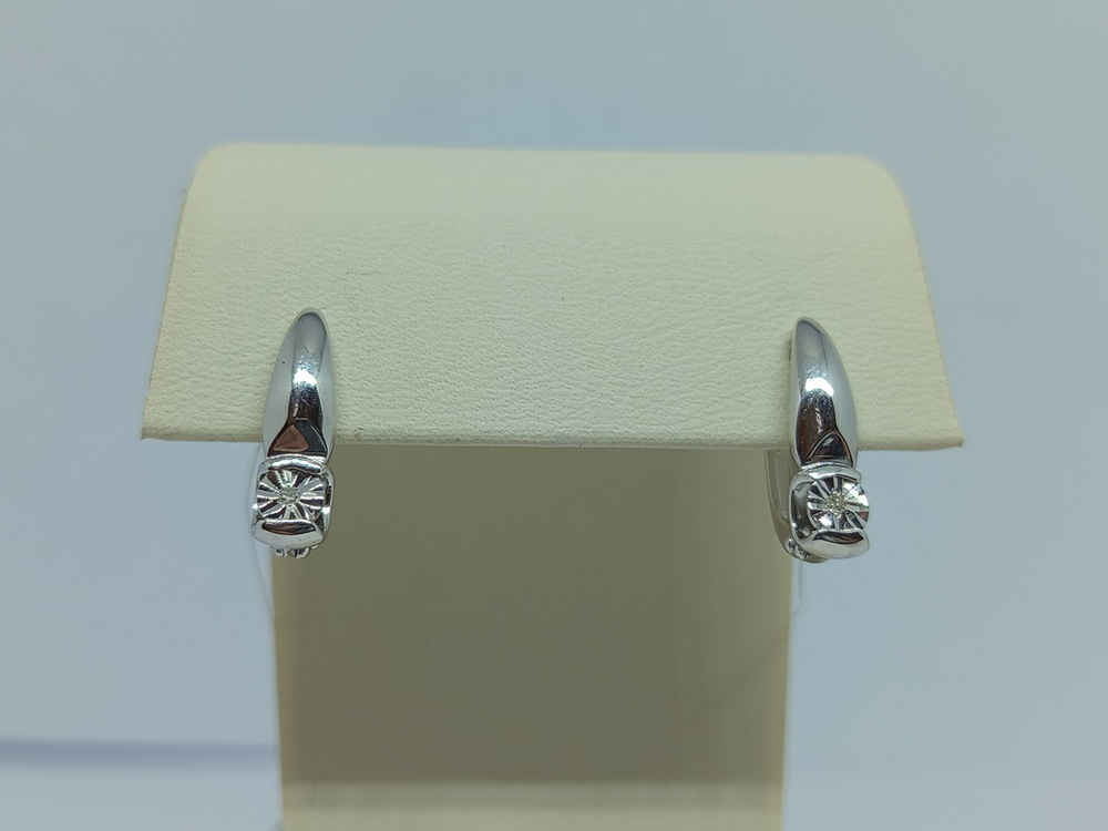 СЕРЬГИ БРИЛЛИАНТ (Ag 925)