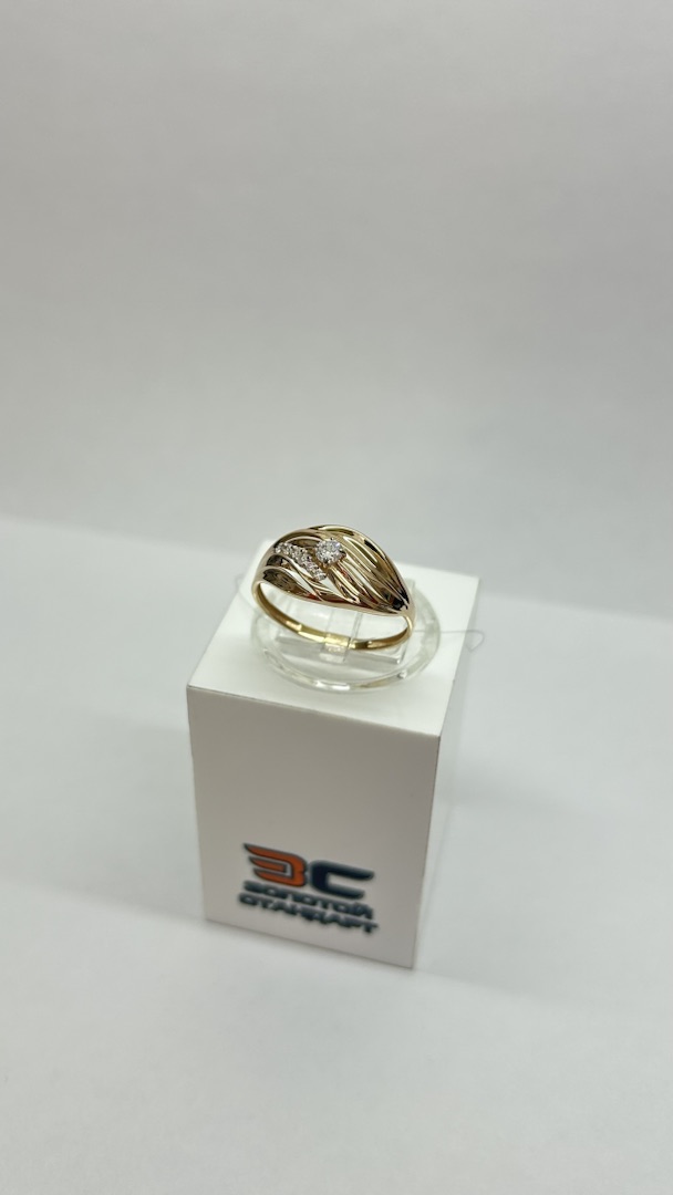 КОЛЬЦО С КАМНЯМИ (Au 585)