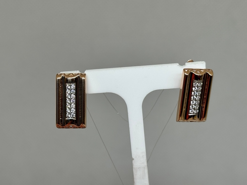 СЕРЬГИ С КАМНЯМИ (Au 585)