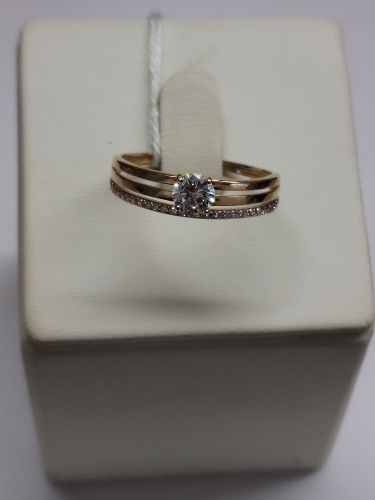 КОЛКМИ585 КОЛЬЦО С КАМНЯМИ (Au 585)