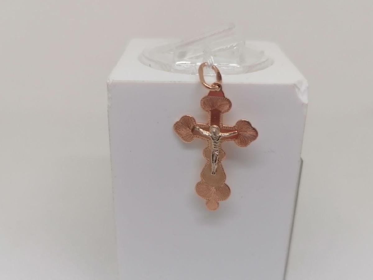 ПОДВЕСКА КРЕСТ БЕЗ КАМНЯ (Au 585)