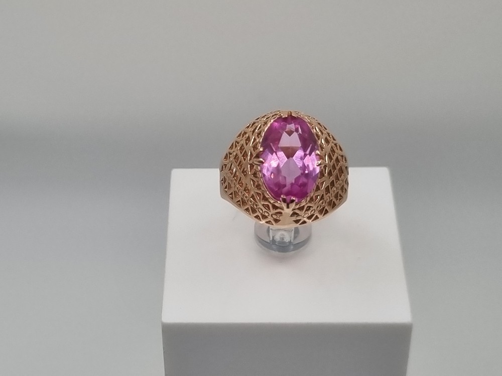 КОЛКМ583 КОЛЬЦО С КАМНЕМ (Au 583)