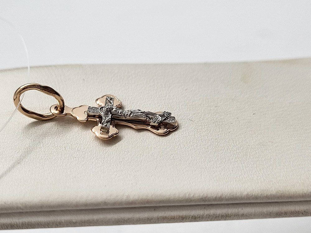 ПОДВЕСКА КРЕСТ без камня (Au 585)