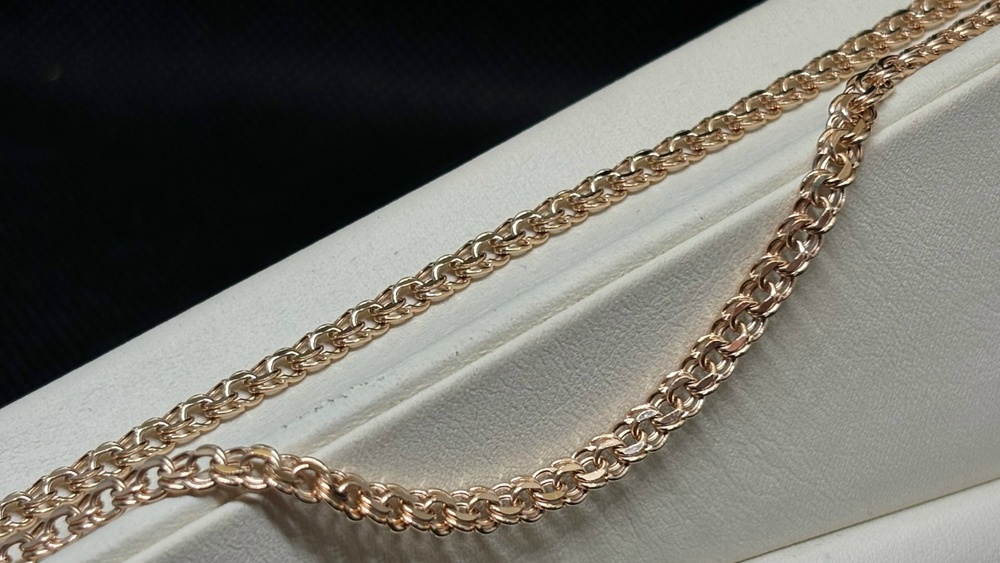 ЦЕПЬ ПУСТОТЕЛАЯ Бисмарк (Au 585)