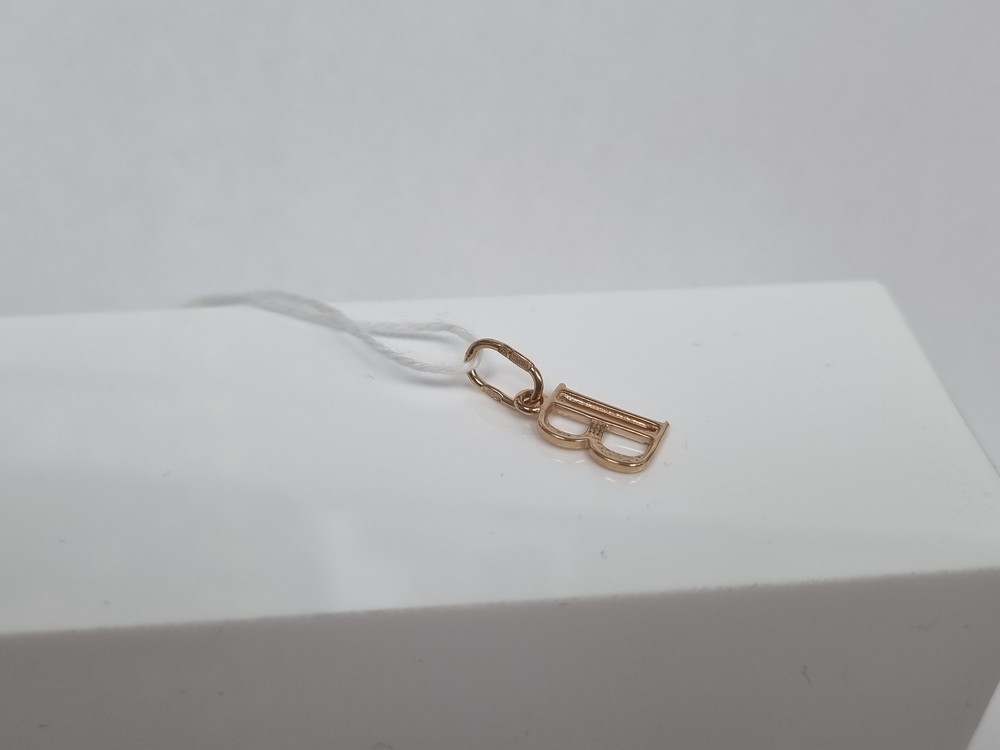 ПОДВЕСКА БУКВА В Au 585