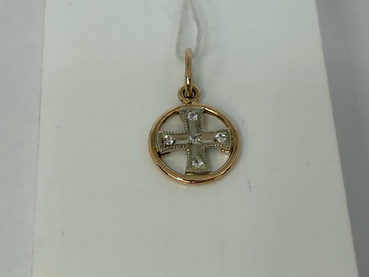 ПОДКМИ585 ПОДВЕСКА С КАМНЯМИ (Au 585)