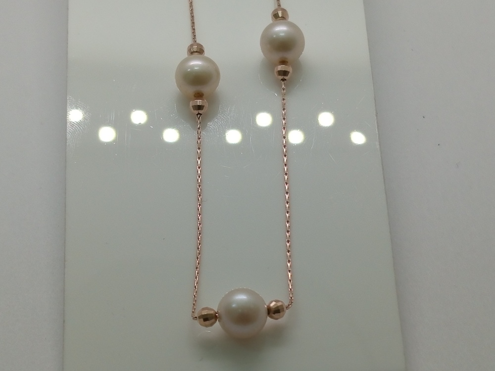 КОЛЬЕ С КАМНЯМИ Au 585