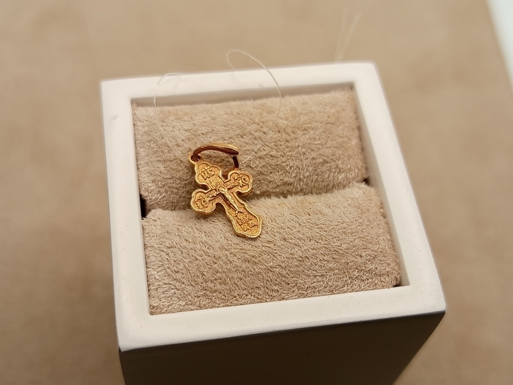 ПОДВЕСКА КРЕСТ без камня (Au 585)