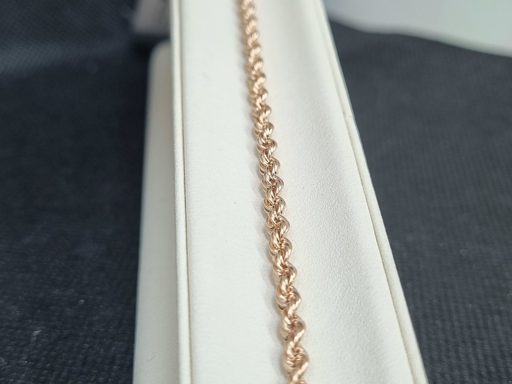 БРАСЛЕТ ПУСТОТЕЛЫЙ Веревка (Au 585)