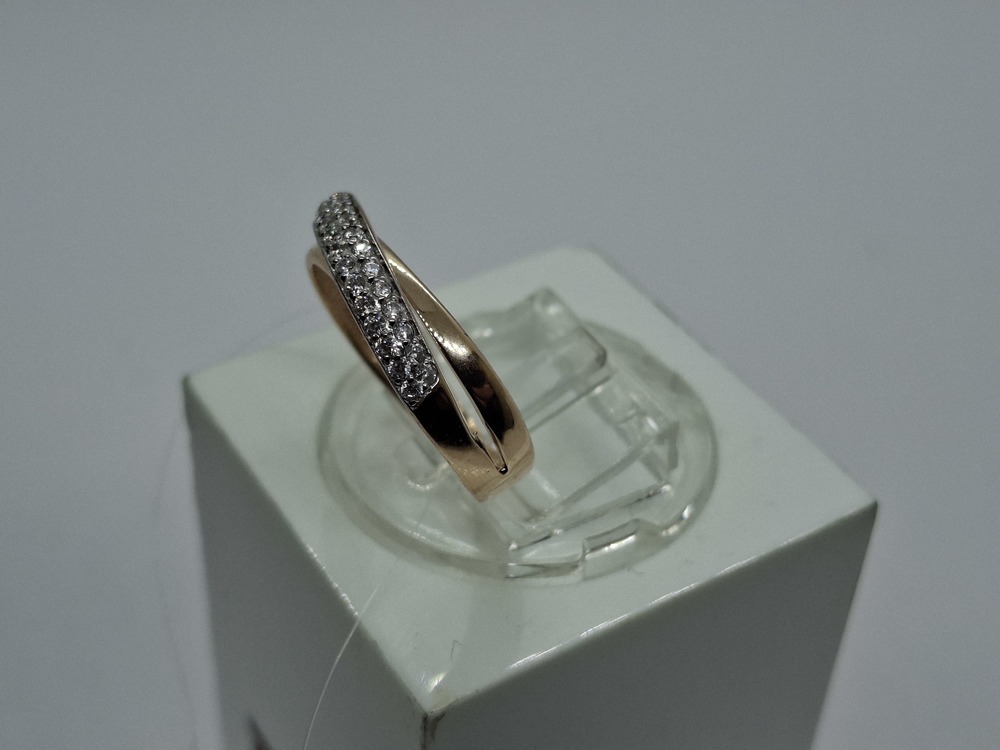 КОЛЬЦО С КАМНЯМИ (Au 585)