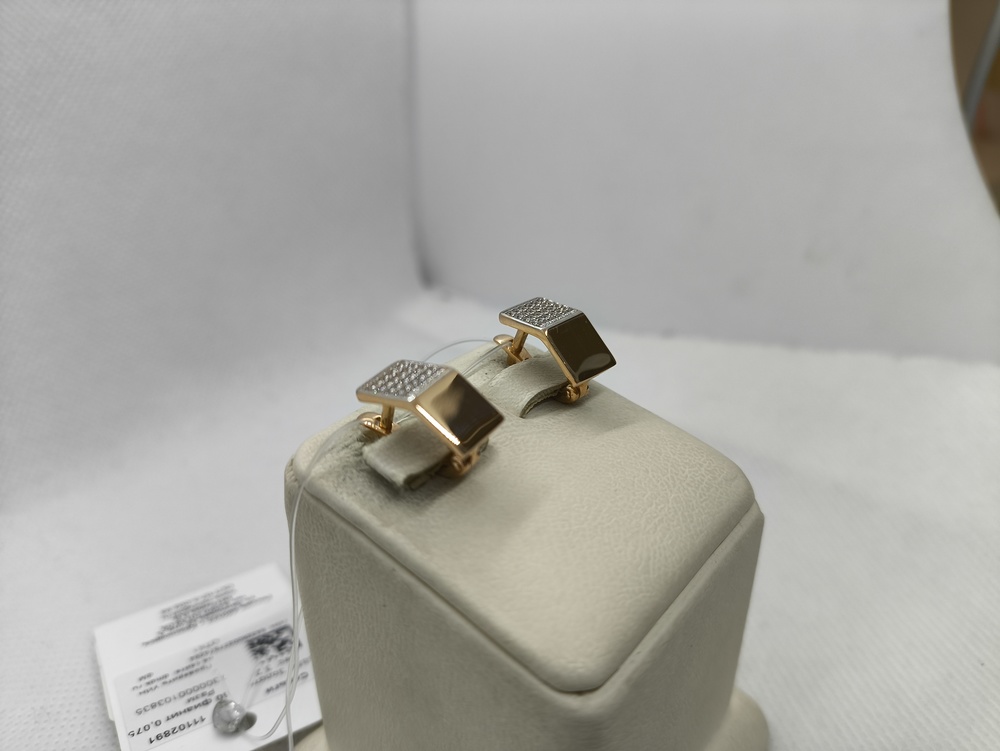 СЕРЬГИ С КАМНЯМИ (Au 585)