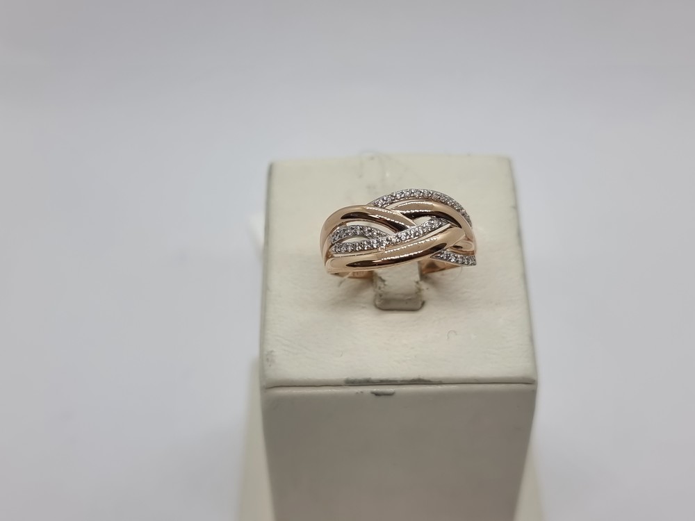 КОЛЬЦО С КАМНЯМИ (Au 585)