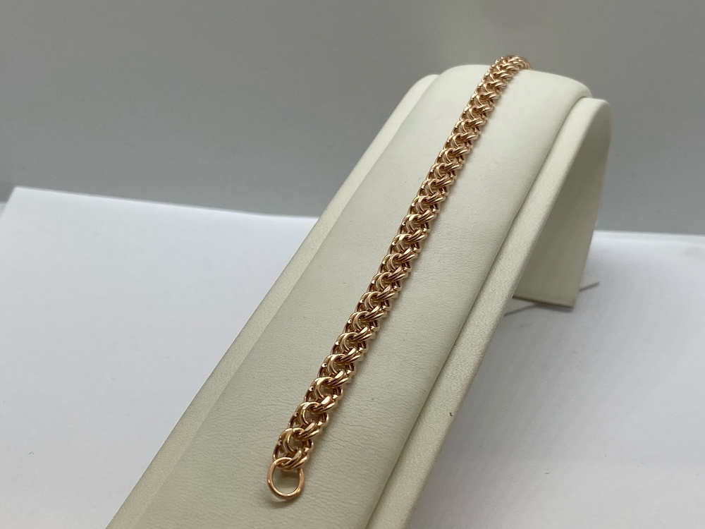 БРАСЛЕТ ПУСТОТЕЛЫЙ Бисмарк (Au 585)