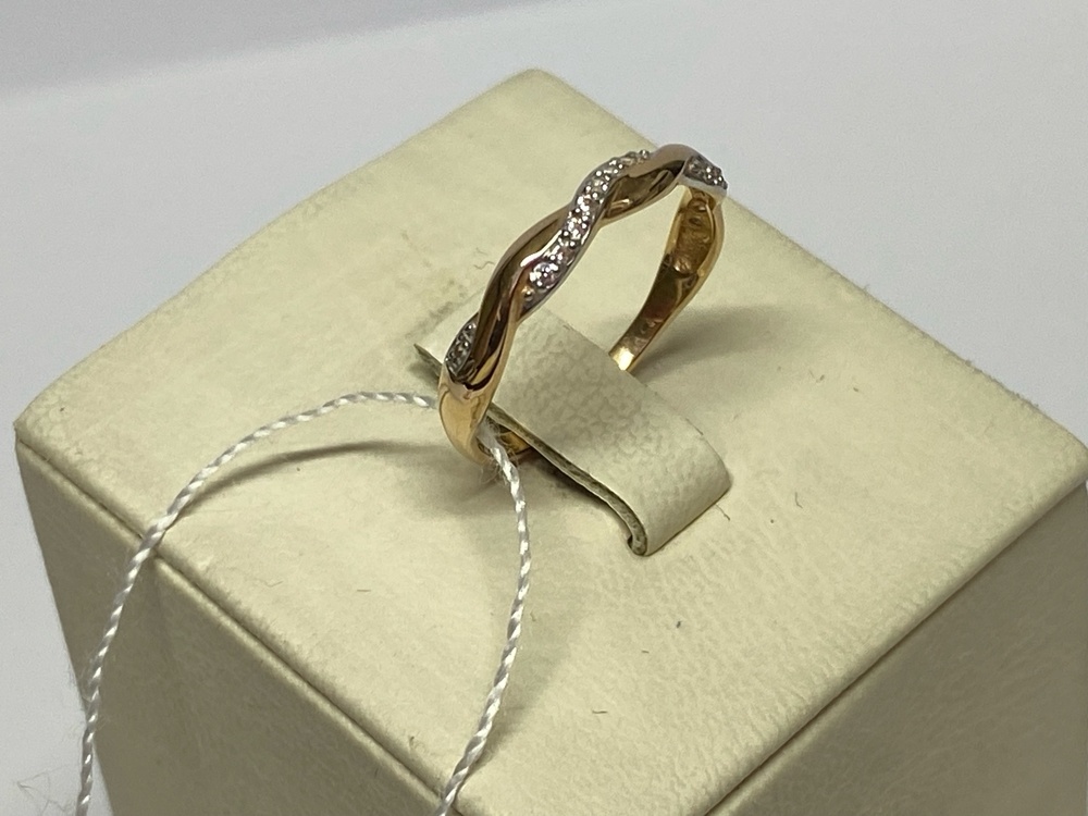 КОЛЬЦО С КАМНЯМИ (Au 585)