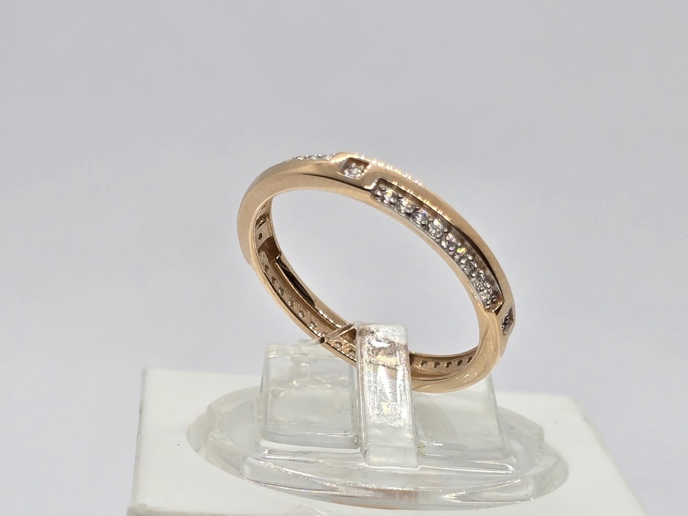 КОЛЬЦО С КАМНЯМИ (Au 585)