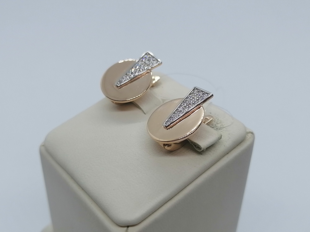 01-218257 СЕРЬГИ С КАМНЯМИ (Au 585)