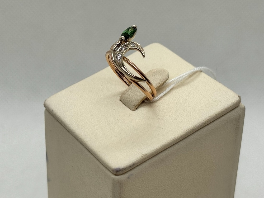 КОЛЬЦО С КАМНЯМИ (Au 585)