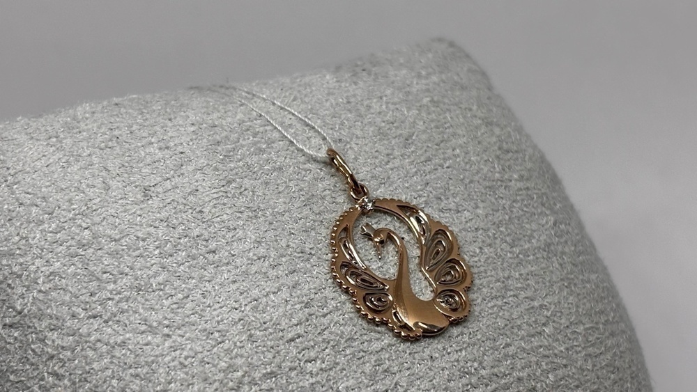 ПОДКМ585 ПОДВЕСКА С КАМНЕМ (Au 585)