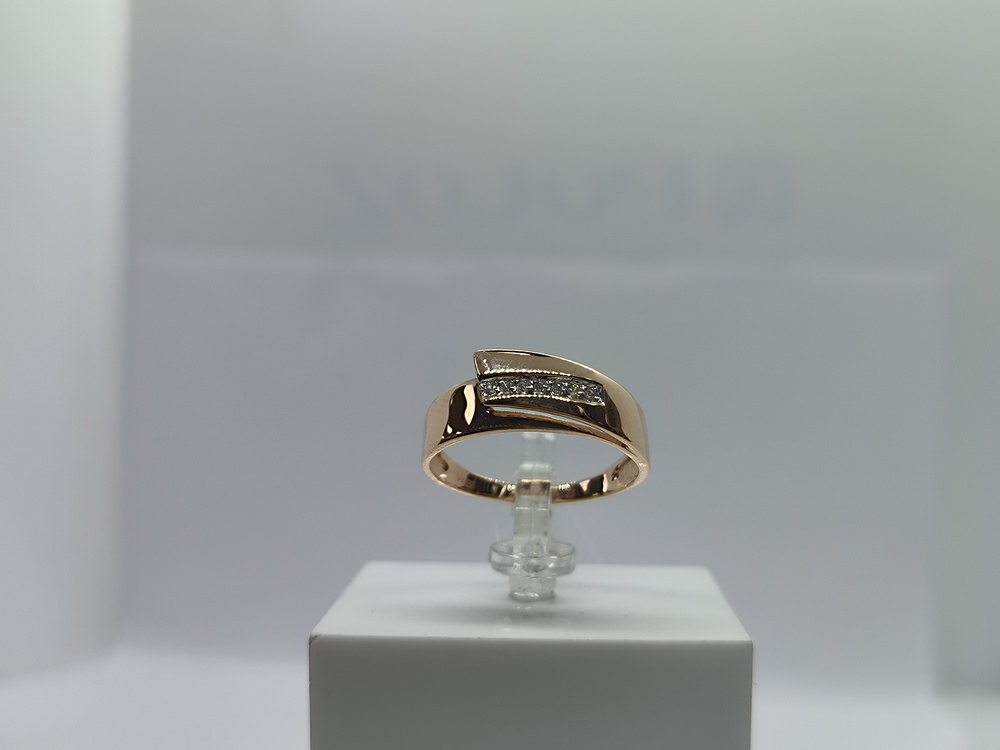 КОЛЬЦО С КАМНЯМИ (Au 585)